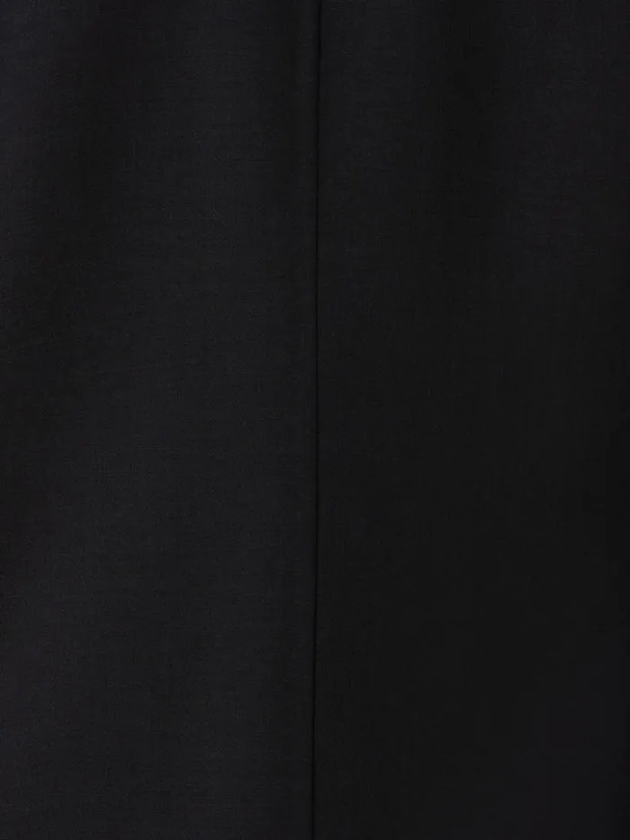 Wool DoubleFace Blazer With Leather Collar Black Women Akris Jackets
