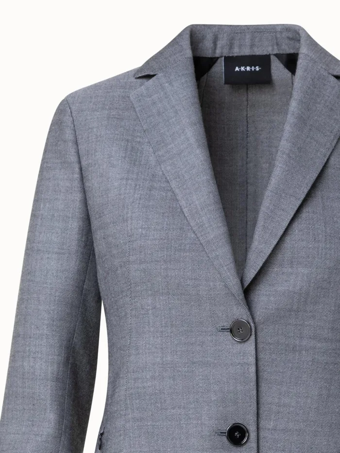 Wool DoubleFace Jacket Graphite Women Akris Jackets