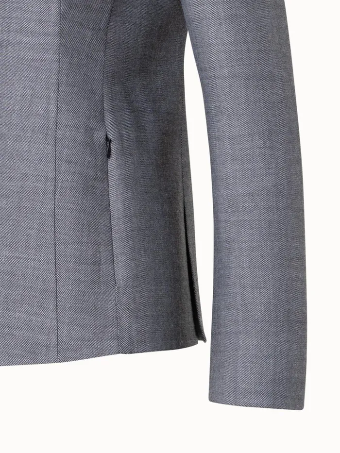 Wool DoubleFace Jacket Graphite Women Akris Jackets