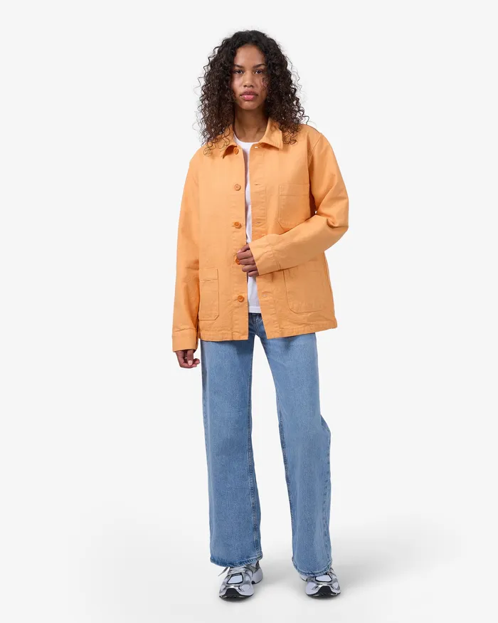 Workwear Jackets Women Colorfulstandard Organic Workwear Jacket 8211 Sandstone Orange