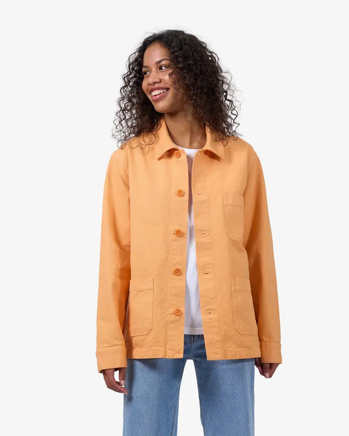 Workwear Jackets Women Colorfulstandard Organic Workwear Jacket 8211 Sandstone Orange